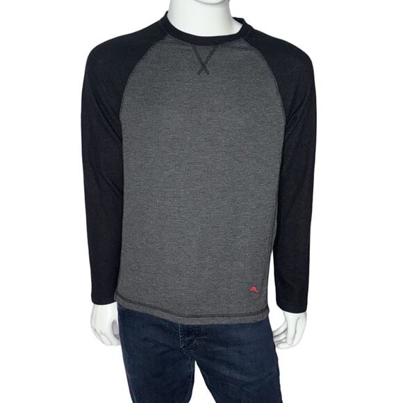 Tommy Bahama Mens Black/Gray Long Sleeve Crewneck Sweatshirts Medium Lot Of 2 - Picture 6 of 9